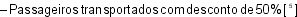 Existindo mais de uma categoria de desconto, consider-las individualmente.
